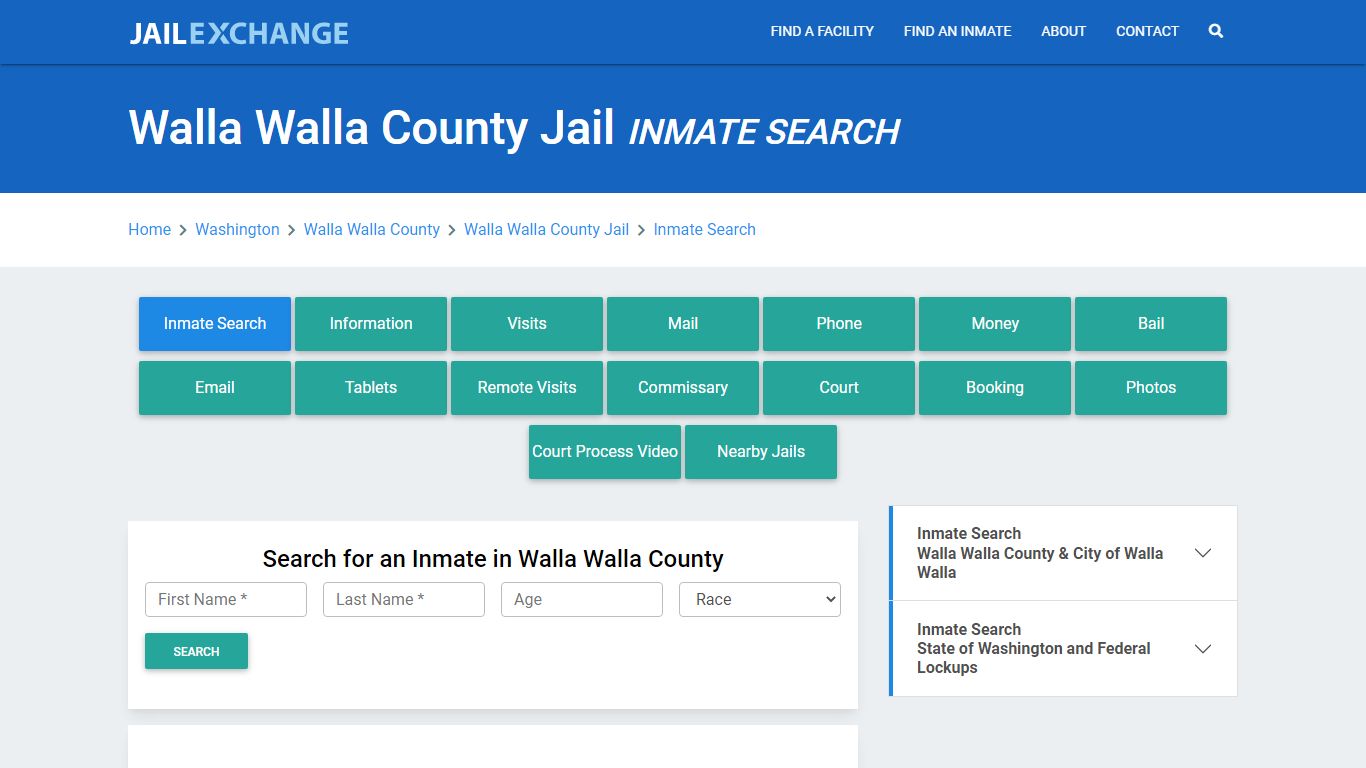 Walla Walla County Jail, WA Inmate Search: Roster & Mugshots